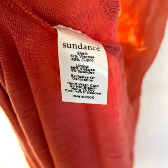 SUNDANCE Women’s Medium Forever Goddess Sheer Viscose Rope Tie Waist Maxi Dress - Picture 7 of 9